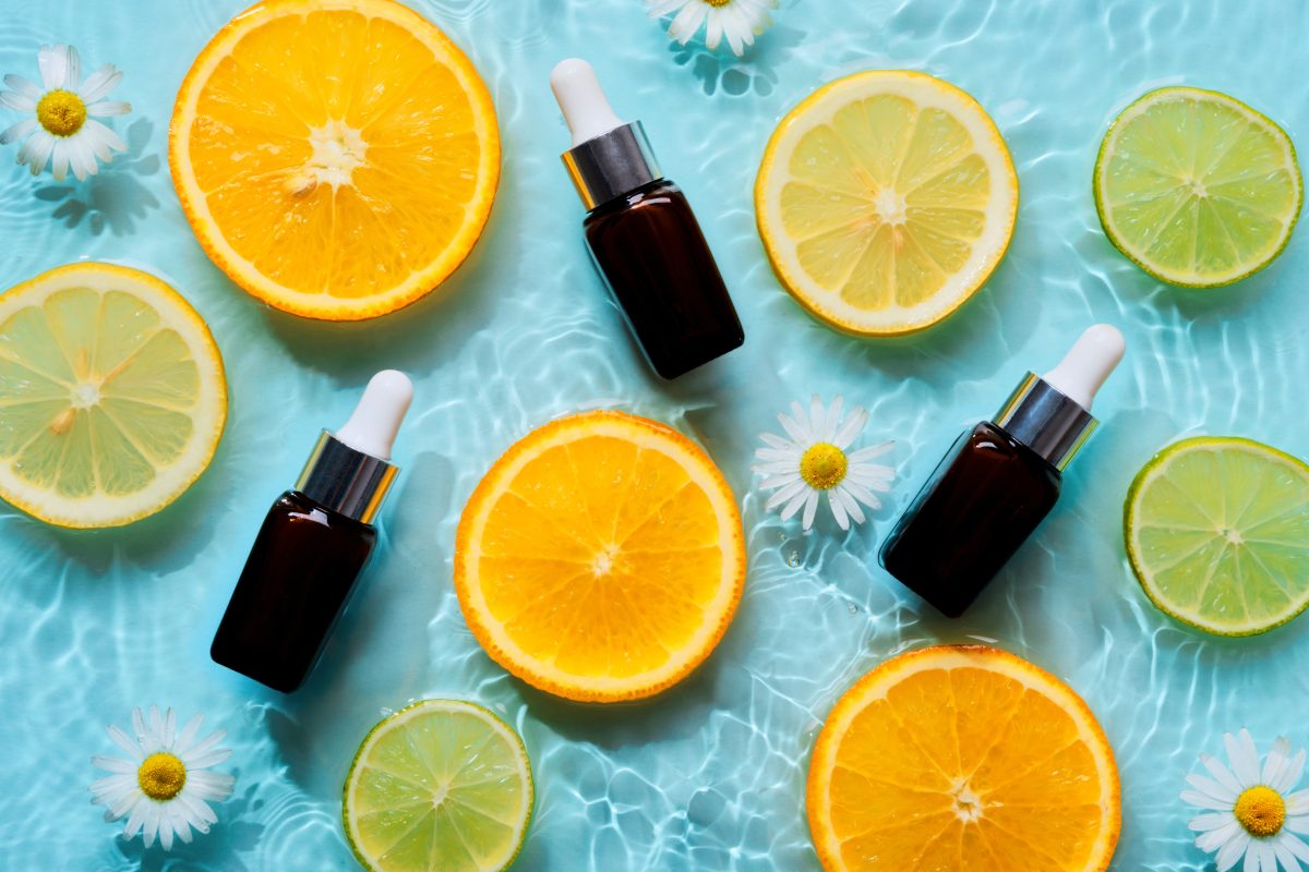 The Role of Antioxidants in Skincare orange, lemon, lime, serum, skincare, flowers